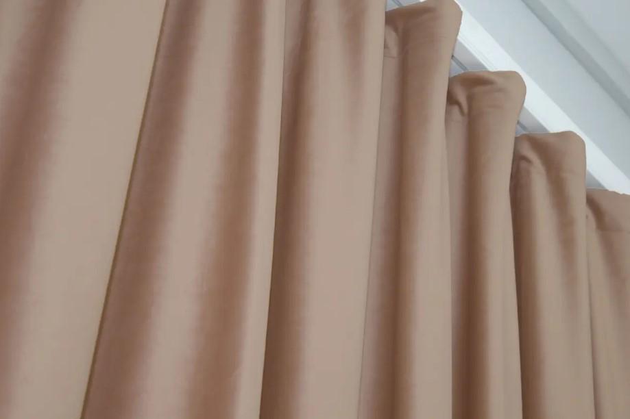 Ткань для штор бархат Персиковый (888ш) - фото 6 Ткань для штор бархат Персиковый (888ш) - фото 6