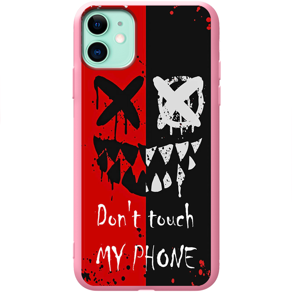 Чехол BoxFace iPhone 11 Bad Smile Розовый силикон (38184-up2468-43040)