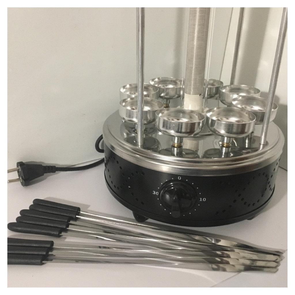 Электрошашлычница Помощница 8 шампуров с таймером и запасной колбой - фото 6 Электрошашлычница Помощница 8 шампуров с таймером и запасной колбой - фото 6