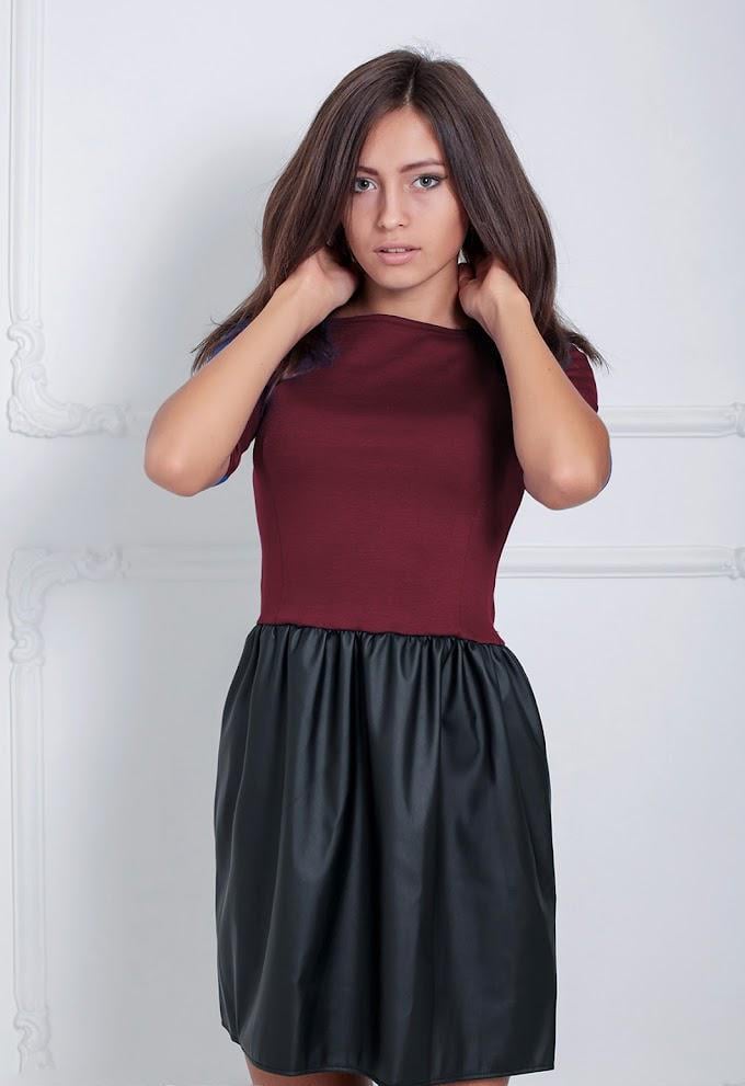 Сукня Podium Twisted 14810-BORDO XL Бордовий