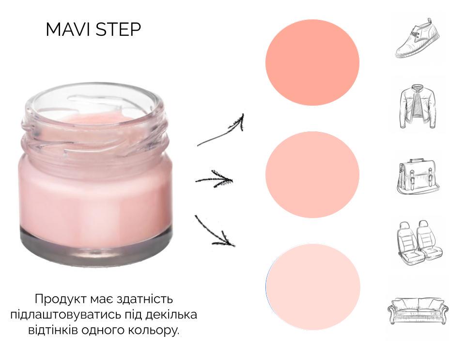 Крем для обуви и кожи Mavi Step Creme de Beaute 25 мл Розовый (C01/124/025) - фото 3