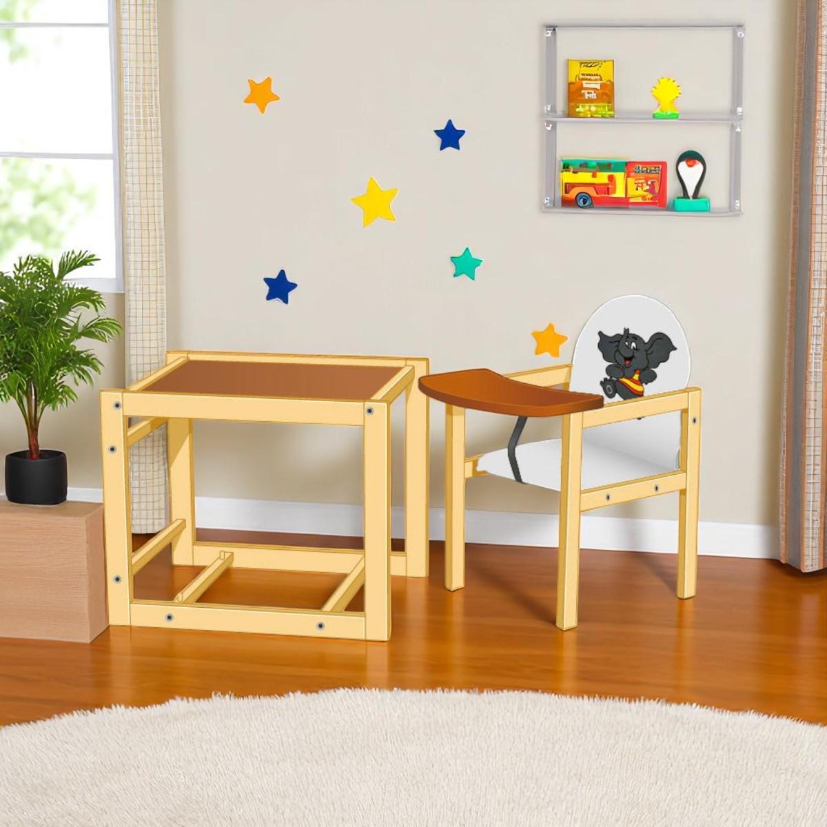 Стульчик для кормления Мася Слоник Белый (№2016) - фото 3 Стульчик для кормления Мася Слоник Белый (№2016) - фото 3