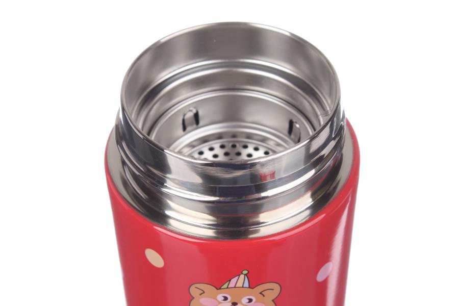 Термос с сеточкой Мишка 330 мл Красный (61-5839) - фото 3 Термос с сеточкой Мишка 330 мл Красный (61-5839) - фото 3