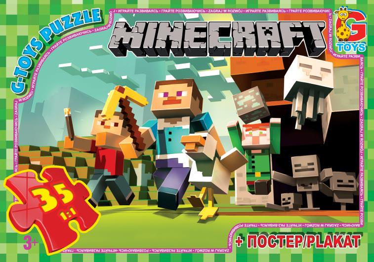 Пазли «Minecraft» 35 деталей 19х13х3см