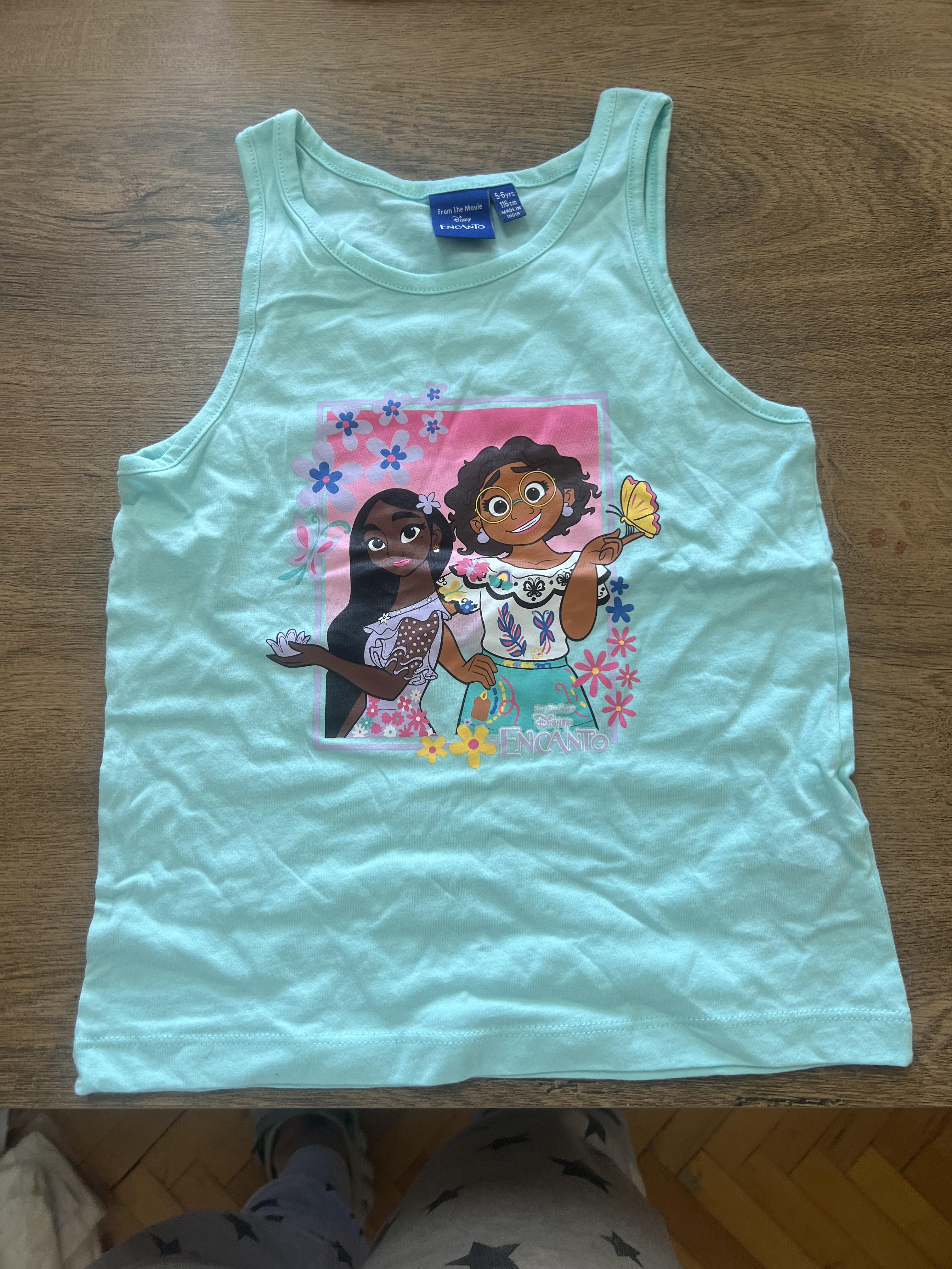 Майка PRIMARK 7983305 116 см Бирюзовый