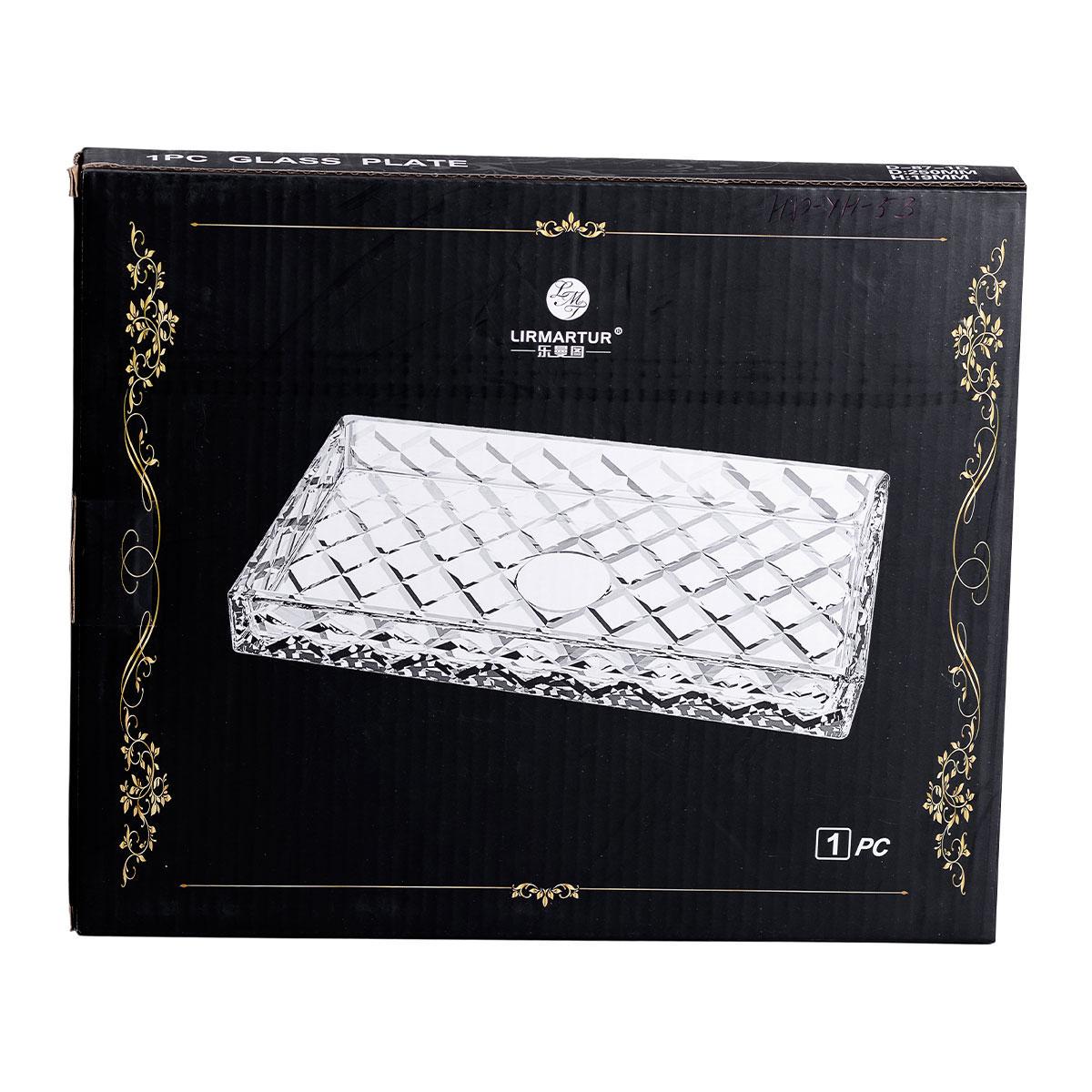 Блюдо для закусок стеклянное прямоугольное HP-YH-53 24,5х20,5х2 см (A-033649) - фото 5 Блюдо для закусок стеклянное прямоугольное HP-YH-53 24,5х20,5х2 см (A-033649) - фото 5