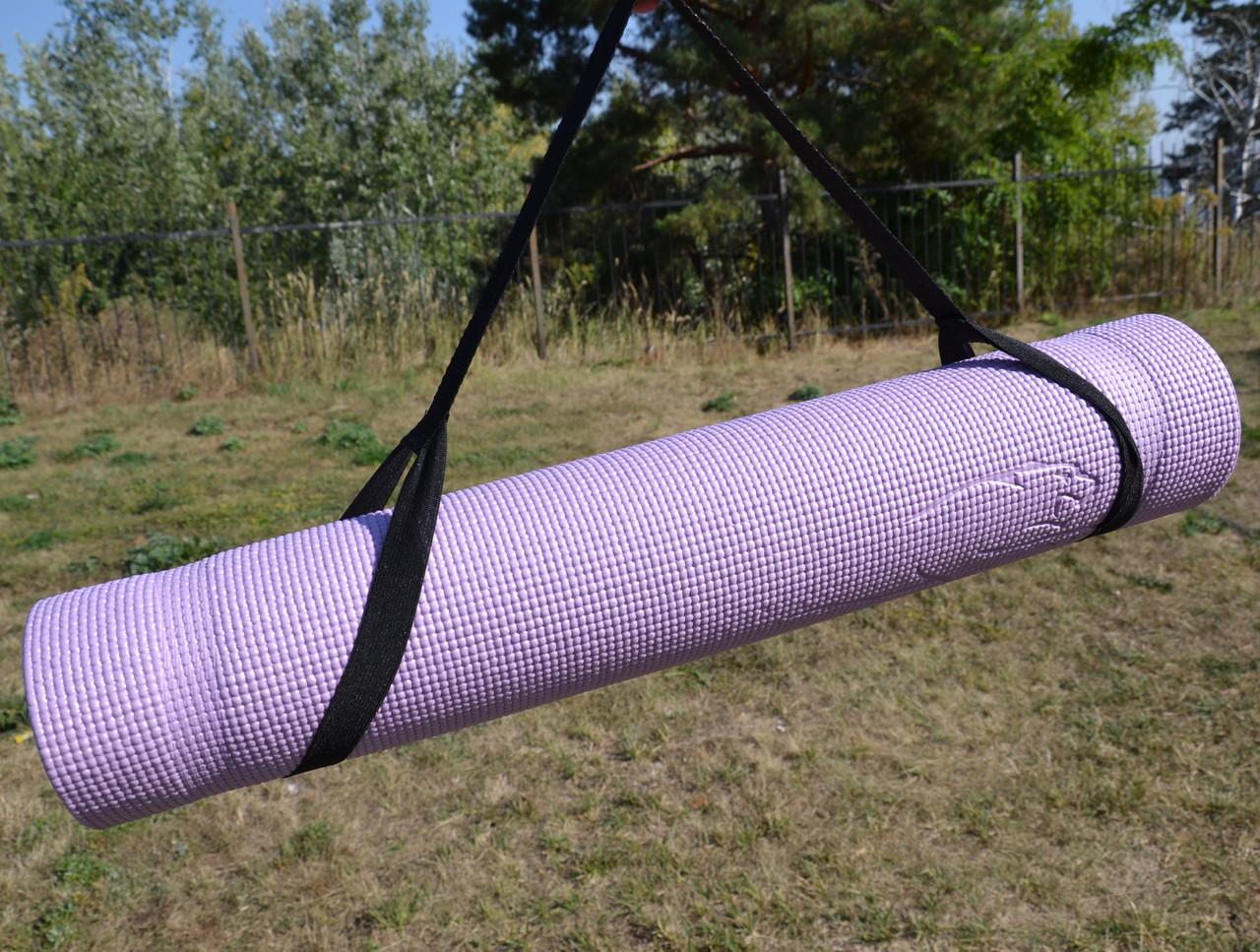 Коврик для йоги и фитнеса PowerPlay 4010 PVC Yoga Mat Лавандовый (20176189) - фото 9