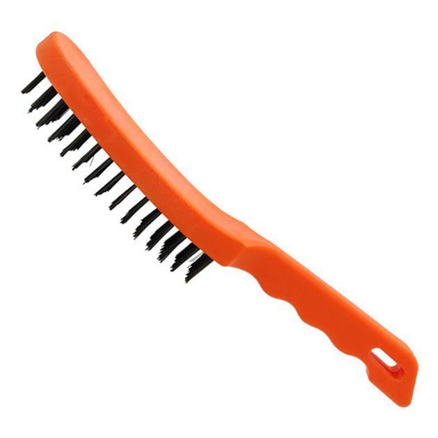 Щетка проволочная с пластиковой ручкой 4-х рядная (3501-4P)