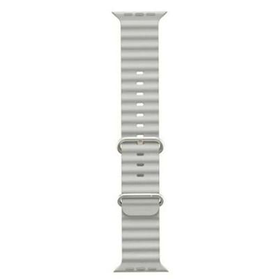 Ремешок силиконовый Ocean Band 42/44/45/49 мм Grey (srOBL04 g)