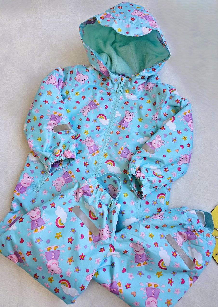 Дощовик-комбінезон дитячий Peppa Pig брудопруф на флісі 98-104 см (602740) Дощовик-комбінезон дитячий Peppa Pig брудопруф на флісі 98-104 см (602740)