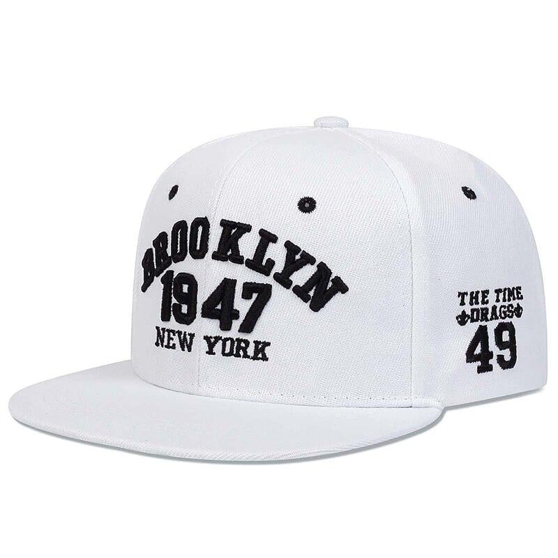 Кепка снепбек Brooklyn 1947 NY 56-61 см Белый (9021)
