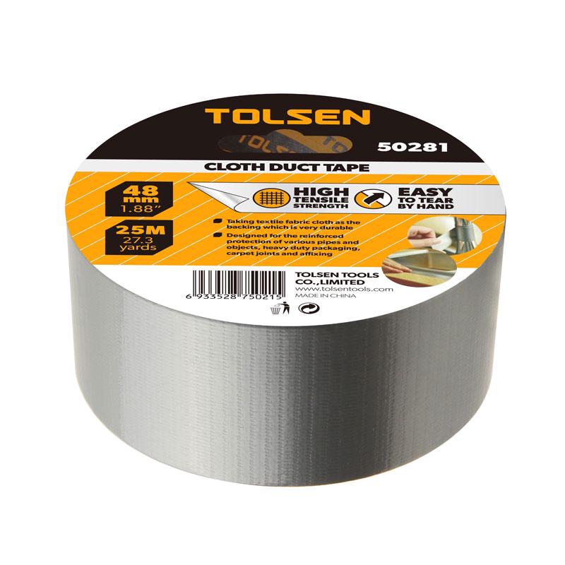 Армированный скотч Tolsen Tools 48 мм х 25 м Серый (8d4f4828)