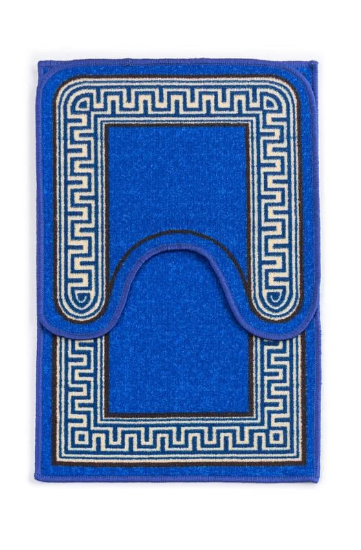 Набор ковриков в ванную комнату Mac Carpet Taba 315-2 50х80 см/57х60 см Синий (10415650) - фото 3