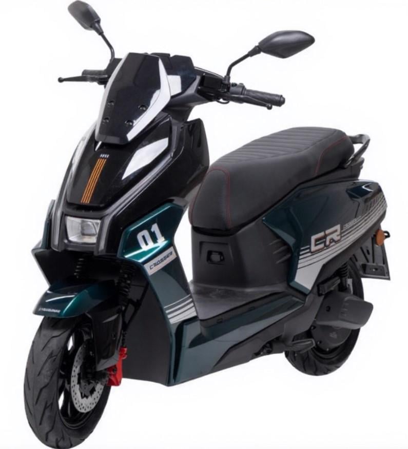 Электроскутер Crosser CR-22 аккумуляторный 72V 35 Ah 2500W Зеленый (2104619490)