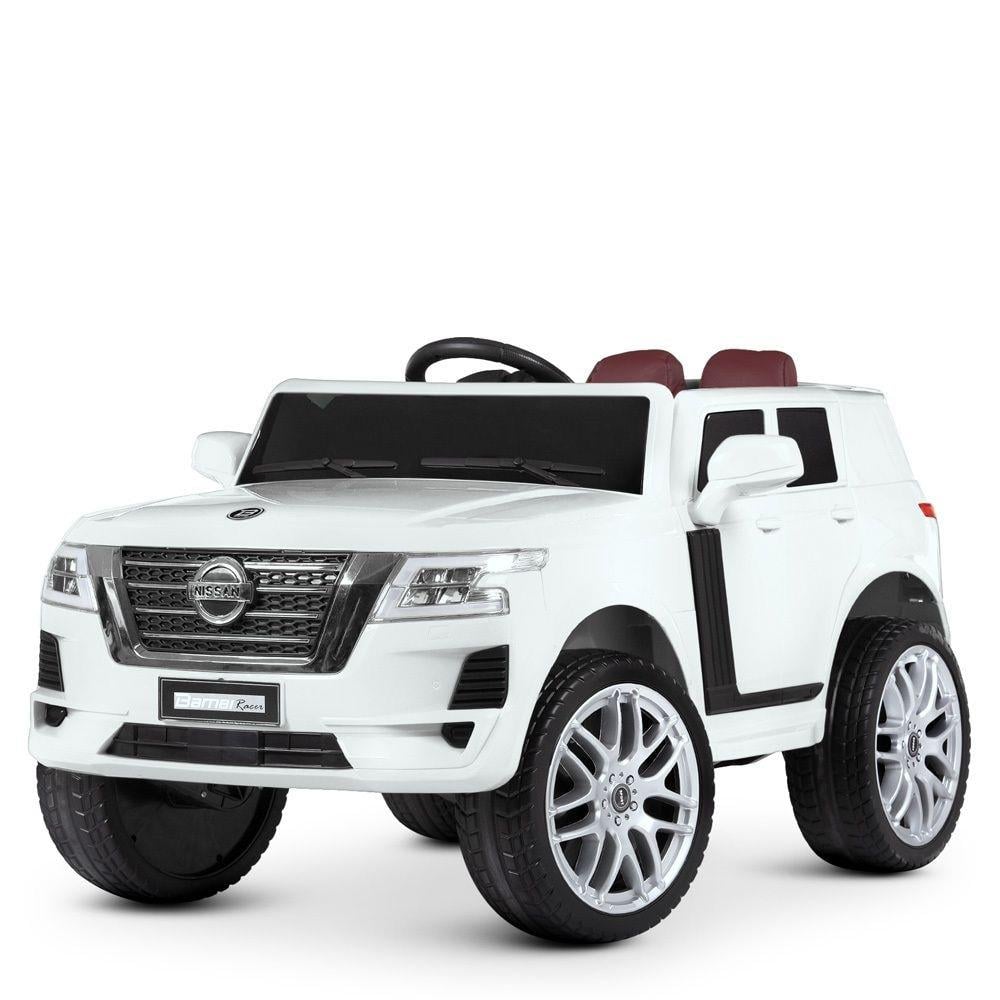 Детский электромобиль джип Nissan 4WD Bambi M 4837EBLR-1 Белый (676964969)