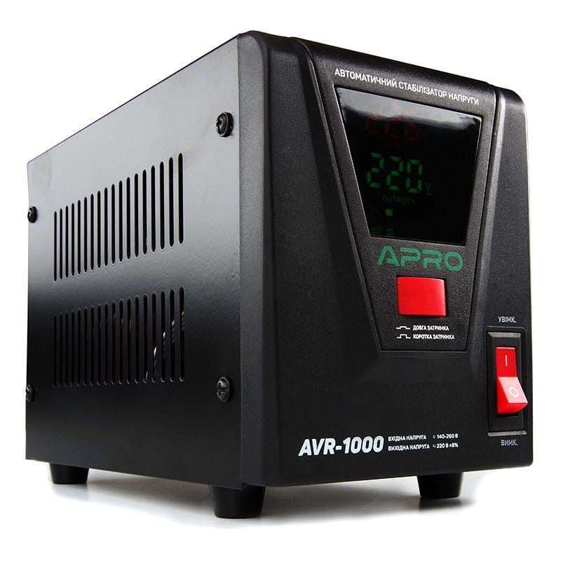 Стабілізатор напруги релейний Apro AVR-1000 800 Вт (12660) - фото 3