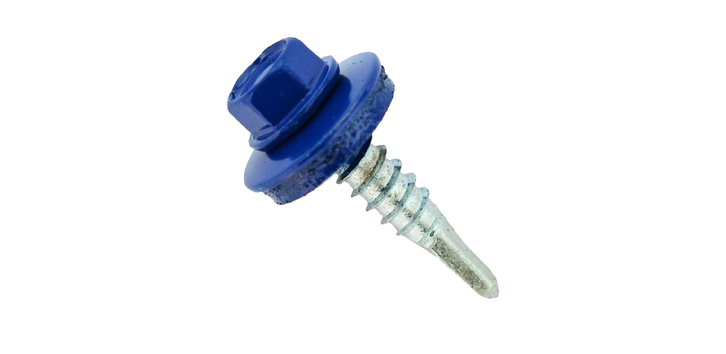 Cаморіз покрівельний по металу Astra-company 4,8x19 мм RAL5005 Синій Cаморіз покрівельний по металу Astra-company 4,8x19 мм RAL5005 Синій