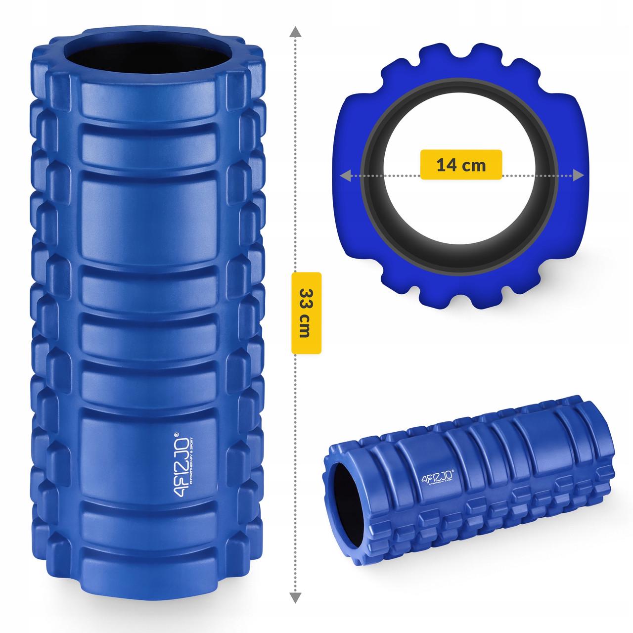 Ролик масажний 4fizjo 33x14 см Blue (P-5907739310071) - фото 10 Ролик масажний 4fizjo 33x14 см Blue (P-5907739310071) - фото 10