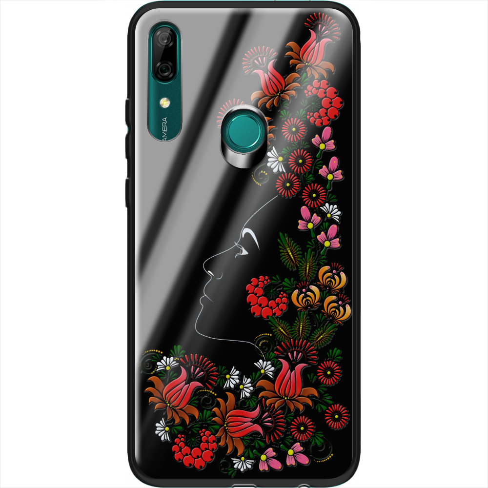 Чехол Boxface Huawei P Smart Z 3D Ukrainian Muse Черный силикон со стеклом (37381-bk64-37725)