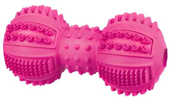 Игрушка для собак Trixie гантель каучук 9 см Розовый (78700)