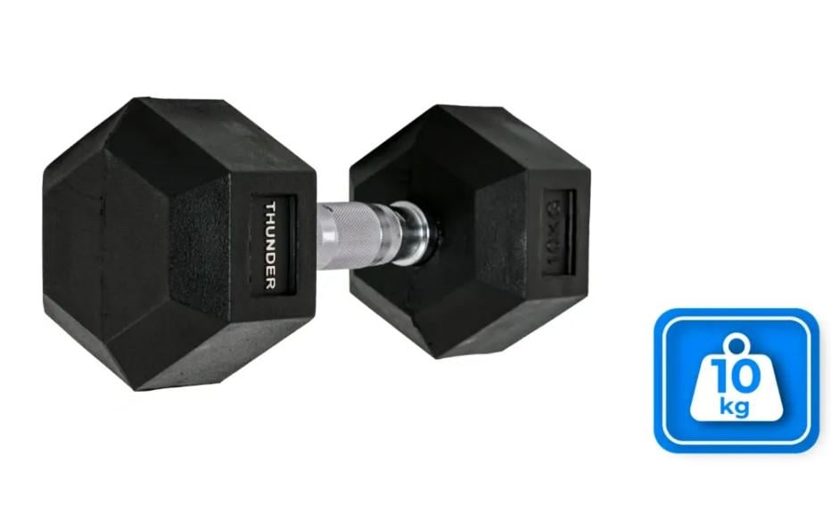Гантель шестигранный Thunder 10 кг (HEXAGONAL-DUMBBELLS-10KG) - фото 6 Гантель шестигранный Thunder 10 кг (HEXAGONAL-DUMBBELLS-10KG) - фото 6