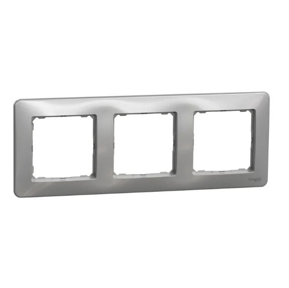 Рамка тройная горизонтальная SCHNEIDER Sedna Design алюминий (28519279)