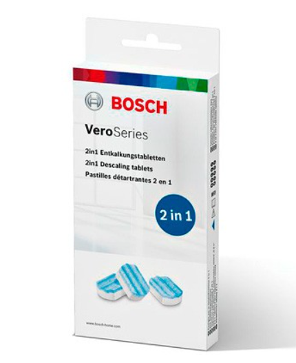 Таблетки для видалення накипу для кавомашин Bosch VeroSeries TCZ8002A 00312093 3 шт. (10304320)