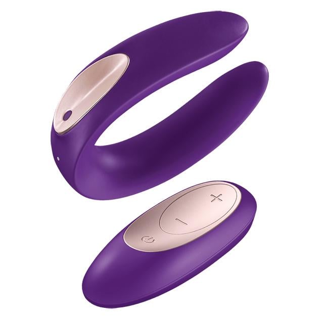 Вибратор для пар с дистанционным управлением Satisfyer Double Plus Remote Пурпурный (25446)