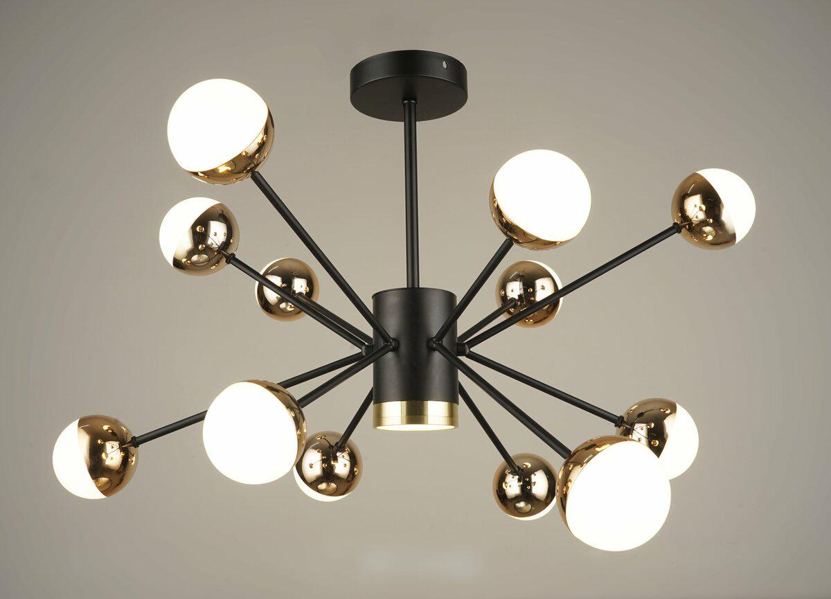 Люстра підвісна світлодіодна B N4187/12 BK/FGD (SP000043612)