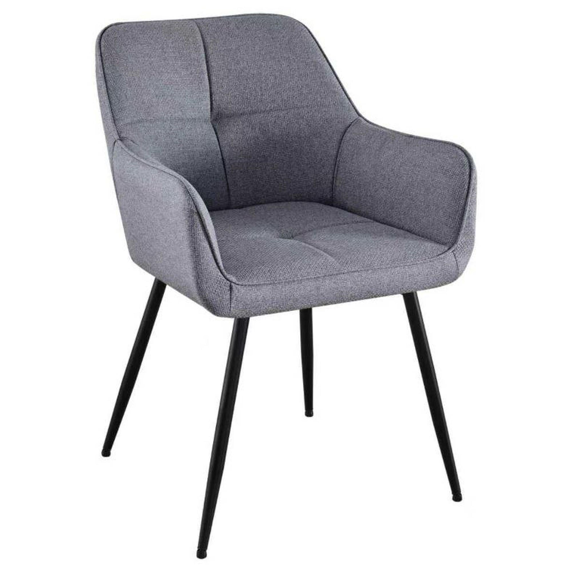 Кресло AMF Ariel ткань Черный/Светло-серый (555719)