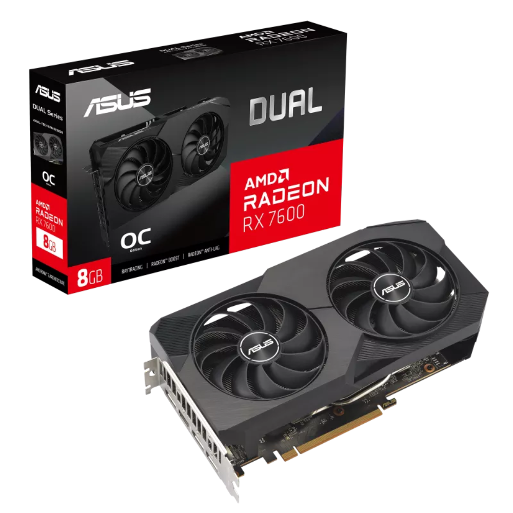 Відеокарта Asus RX 7600 8 Гб GDDR6 18000 МГц (DUAL-RX7600-O8G-V2) - фото 7