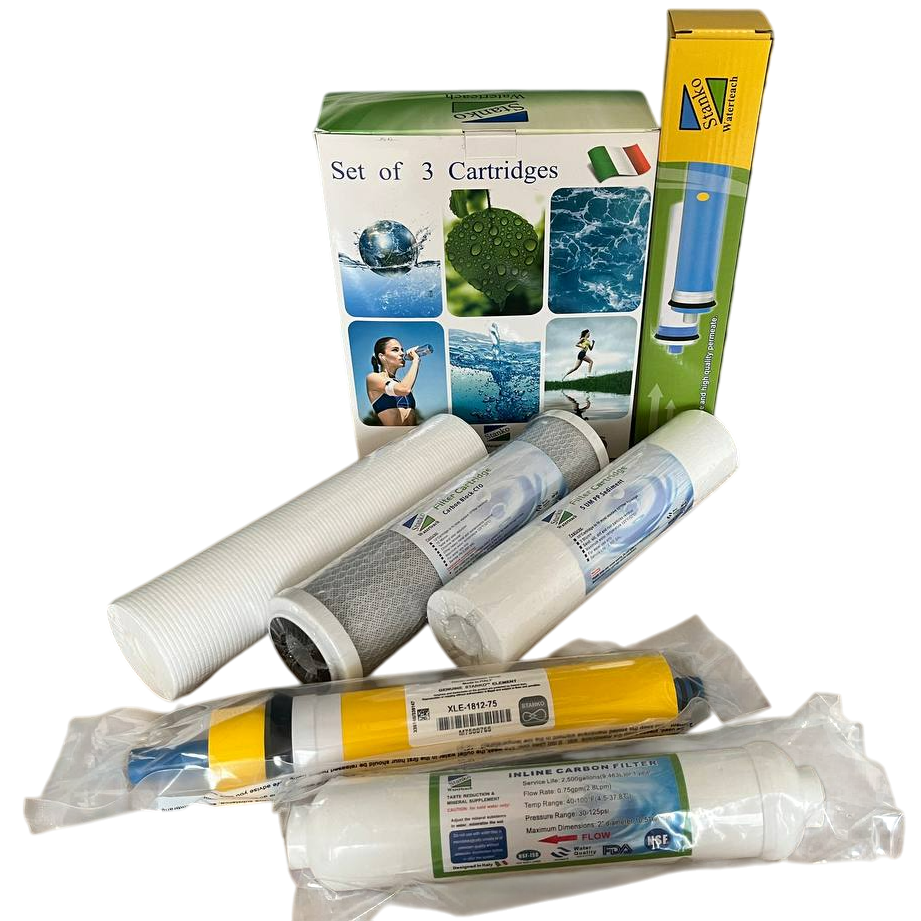 Комплект картриджі/низьконапірна мембрана Stanko XLE 1812-75 постфільтр для фільтру зворотний осмос