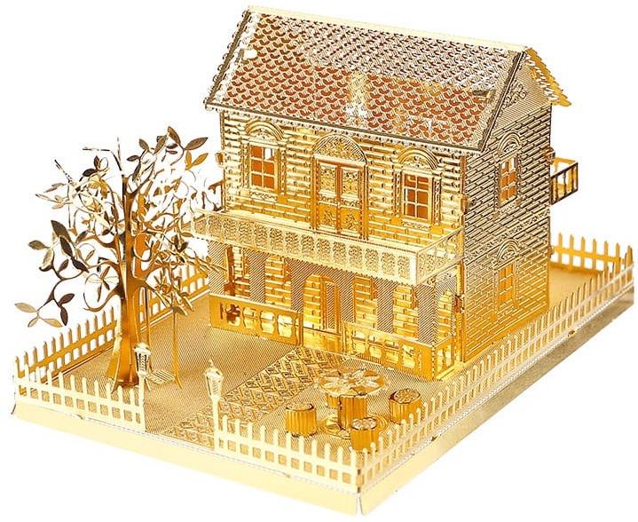 Конструктор Piececool Mini villa gold version P028-G колекційна модель