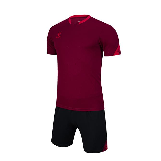 Комплект футбольной формы Kelme Girona к/р S Бордовый/Черный