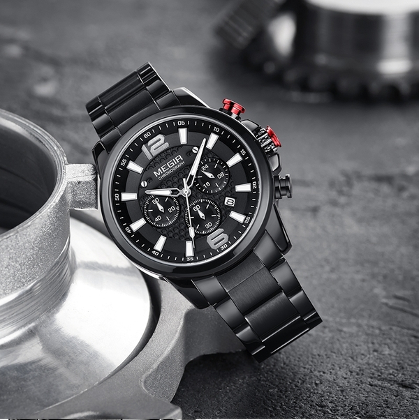Годинник наручний чоловічий Megir Arnold Black (1046) - фото 3 Годинник наручний чоловічий Megir Arnold Black (1046) - фото 3