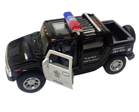 Масштабная модель Kinsmart Hummer полиция (KT5097WP) - фото 3 Масштабная модель Kinsmart Hummer полиция (KT5097WP) - фото 3