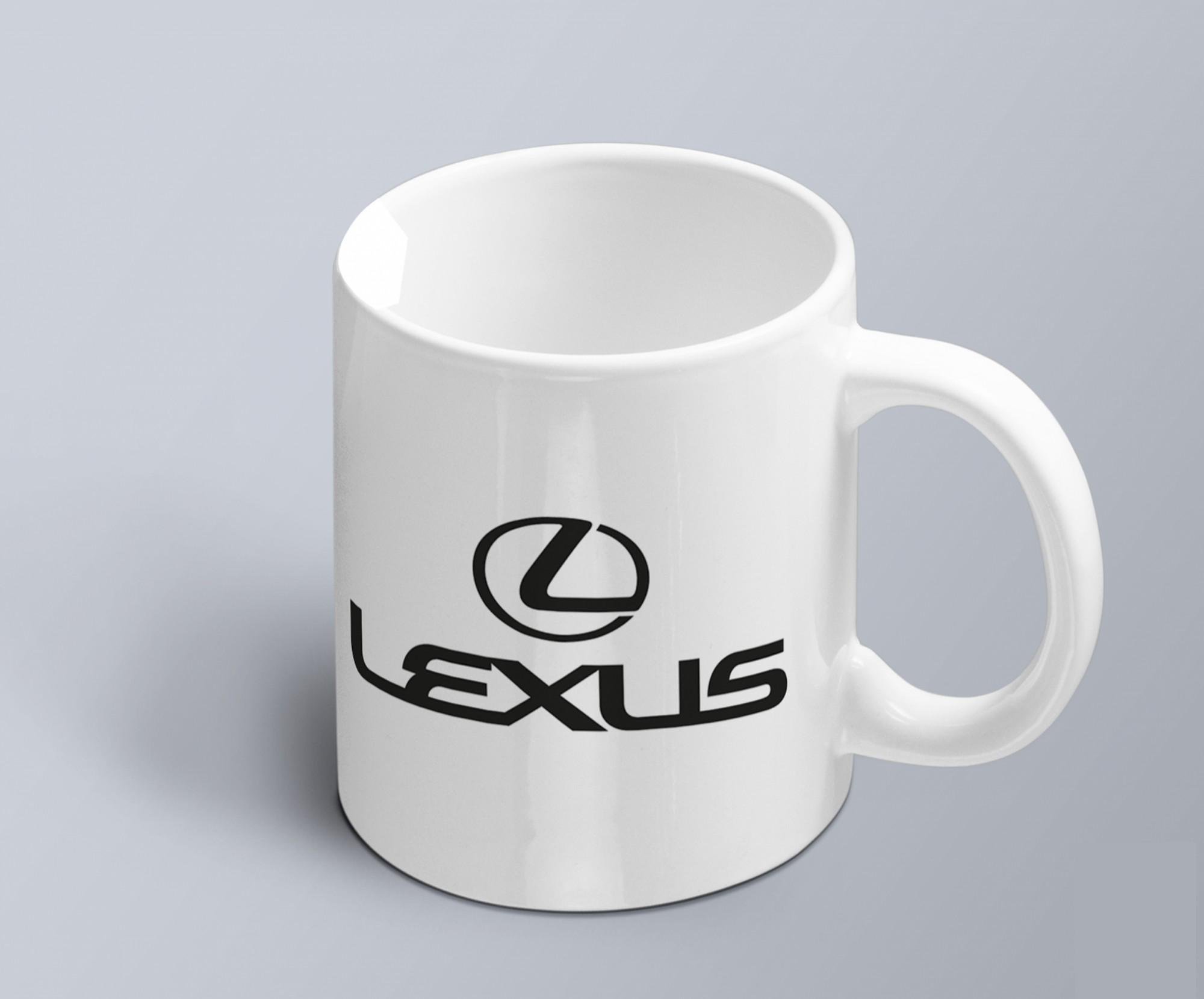 Чашка з принтом авто логотип Lexus (02010102004)