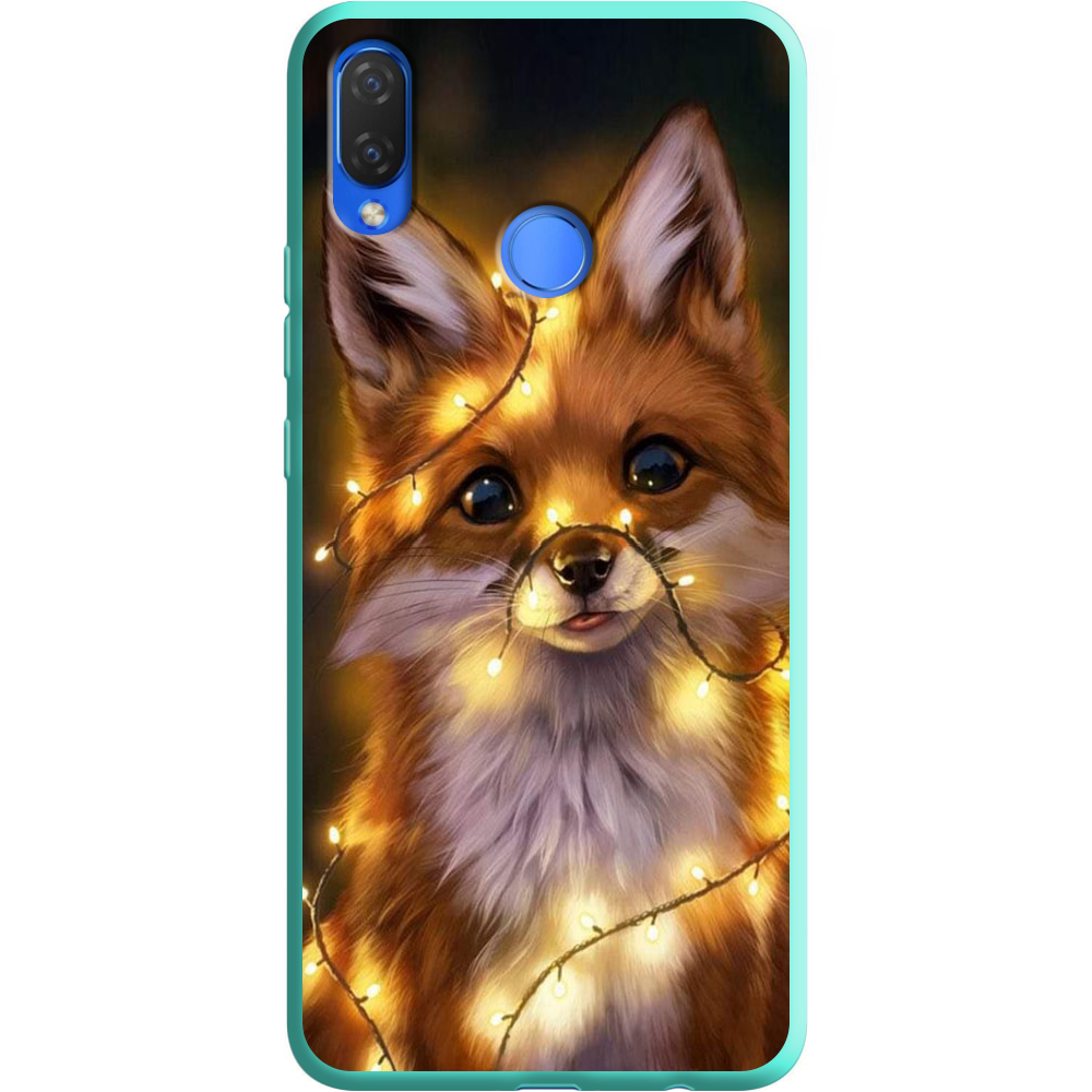Чехол Boxface Huawei P Smart Plus Рождественская лиса Мятный силикон (34912-up2399-36134)