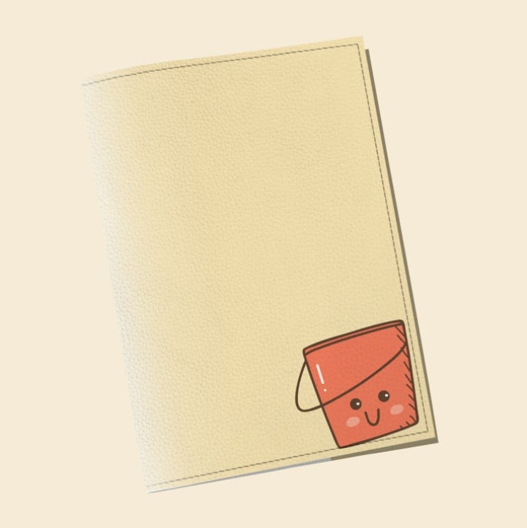 Обложка на паспорт Wall-style The cover Ведро 9,6x13,3 см (913070)