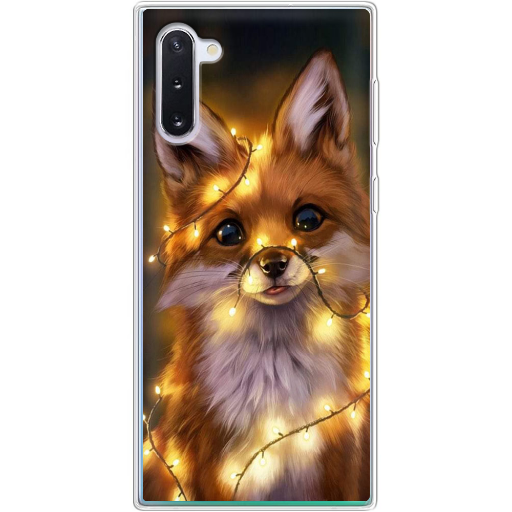 Чехол Boxface Samsung N970 Galaxy Note 10 Рождественская лиса Прозрачный силикон (37407-up2399-37407)