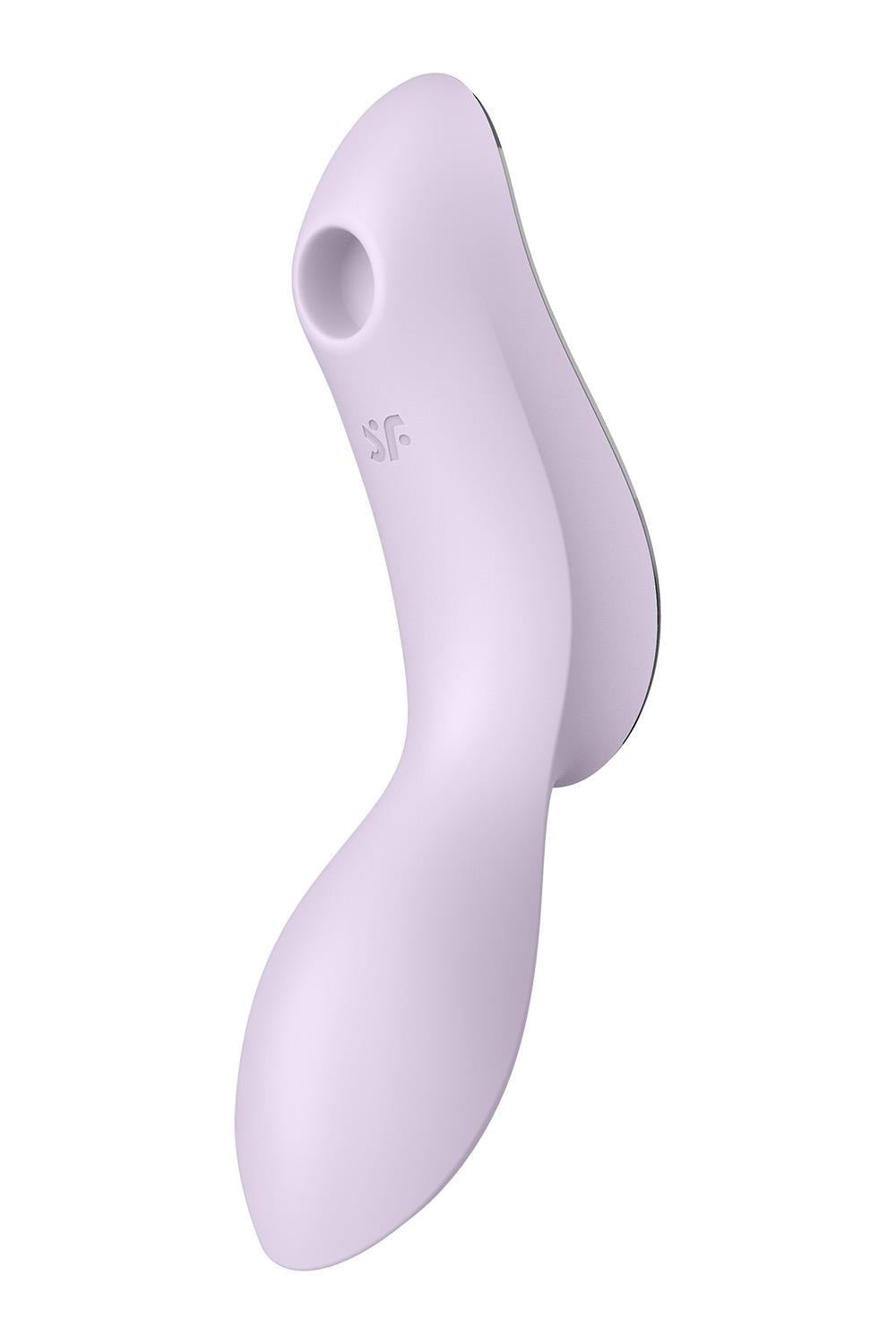 Вибратор двойной Satisfyer Curvy Trinity 2 с вакуумной стимуляцией Сиреневый