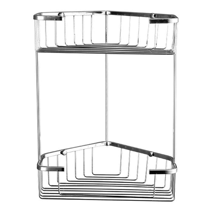 Полиця кутова Frap F335-1 двоярусна 240х320 мм Хром (23229404) Полиця кутова Frap F335-1 двоярусна 240х320 мм Хром (23229404)