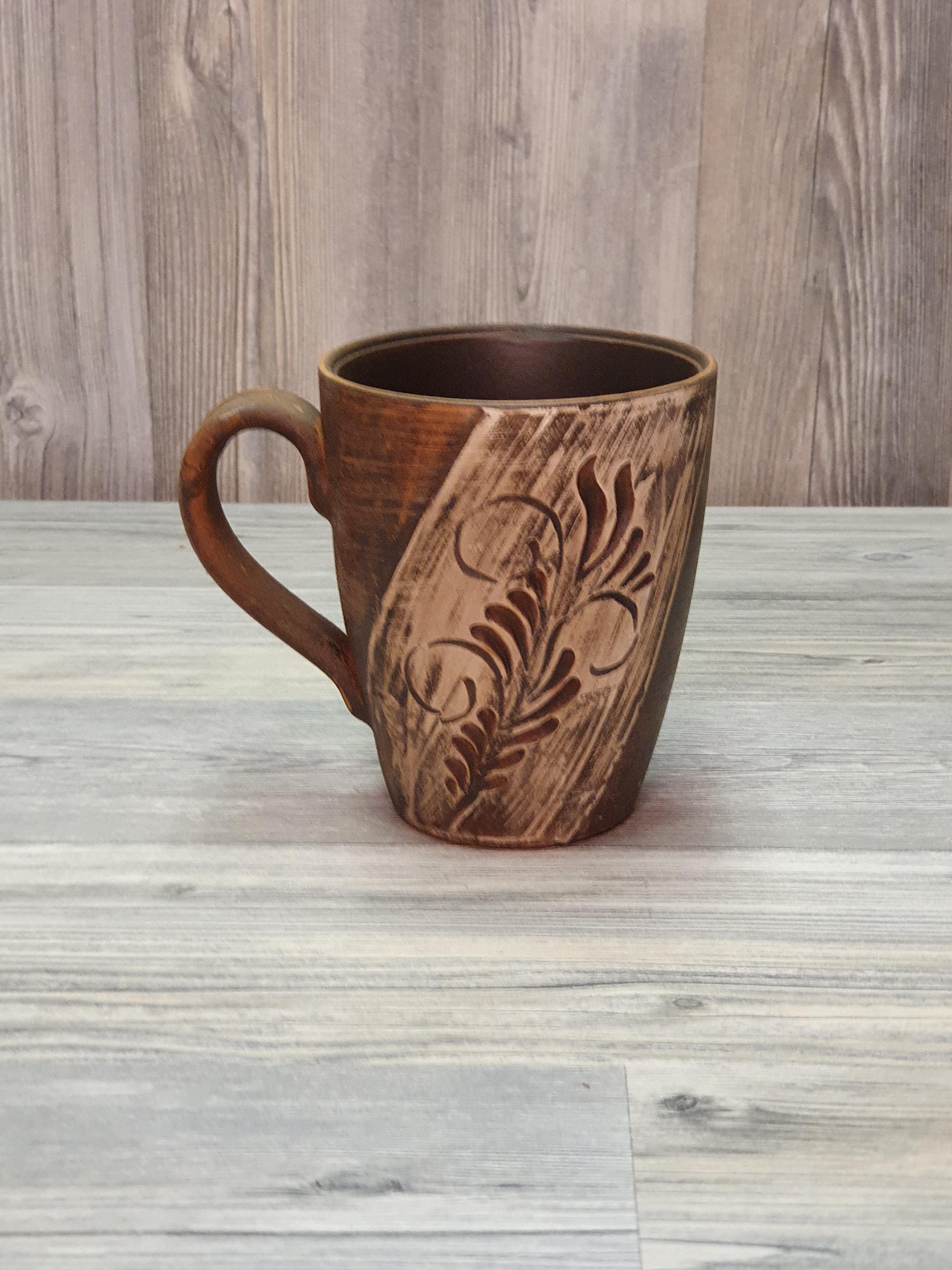 Чашка из красной глины (5189) - фото 3