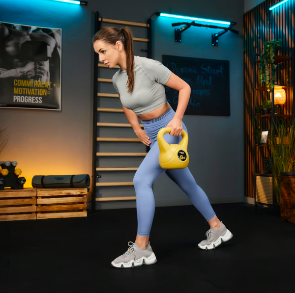 Гиря вінілова TREX Sport TX-008CKB 8 кг Жовтий (4610) - фото 6 Гиря вінілова TREX Sport TX-008CKB 8 кг Жовтий (4610) - фото 6