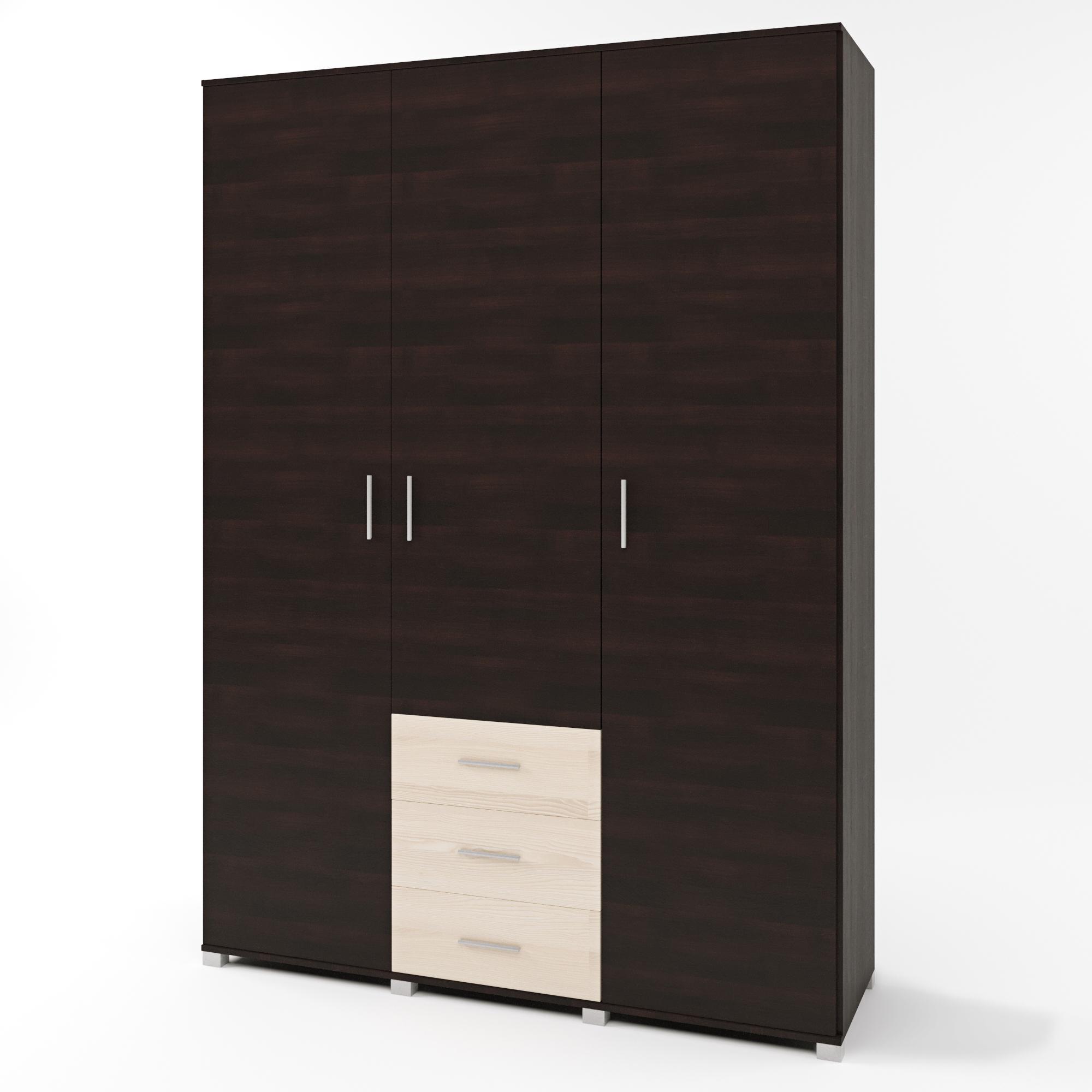 Шкаф распашной Эверест Бриз ШП-5 большой Венге/Дуб молочный (ES-10198)