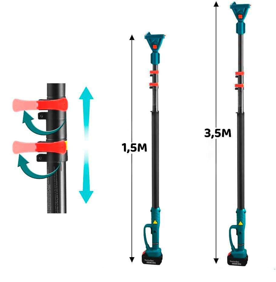 Набор аккумуляторная пила 2АКБ 24V/высоторез/удлинитель 2 м (25986649) - фото 4 Набор аккумуляторная пила 2АКБ 24V/высоторез/удлинитель 2 м (25986649) - фото 4