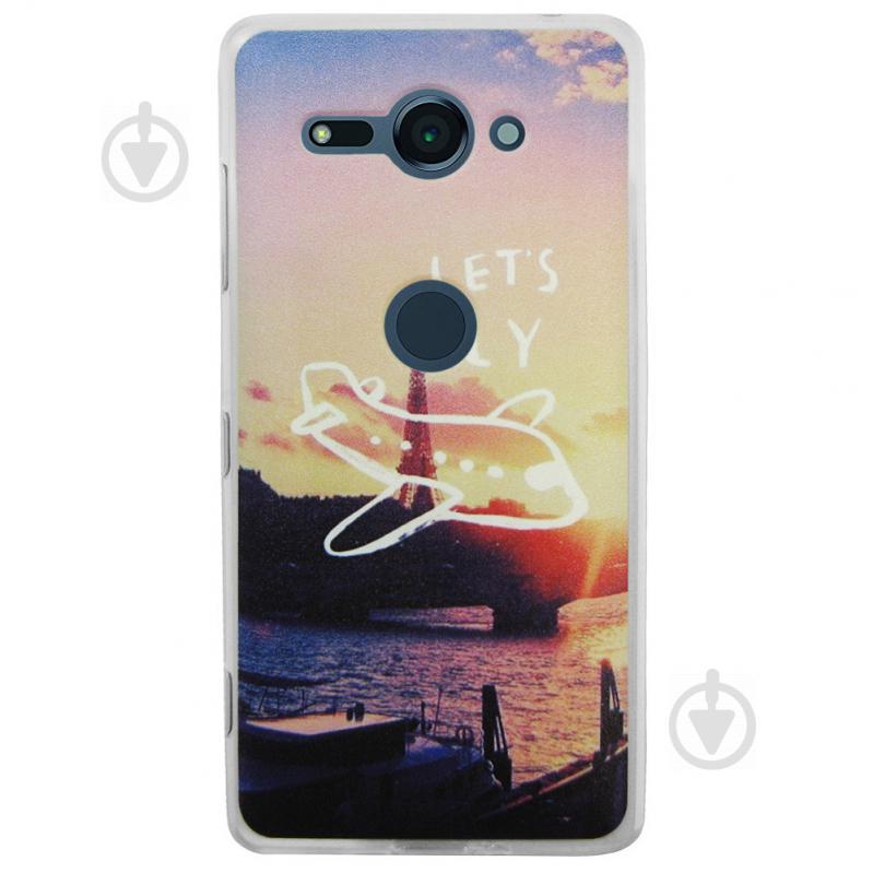 Чехол с рисунком Printed Silicone для Sony Xperia XZ2 Compact Париж (arbc3264)