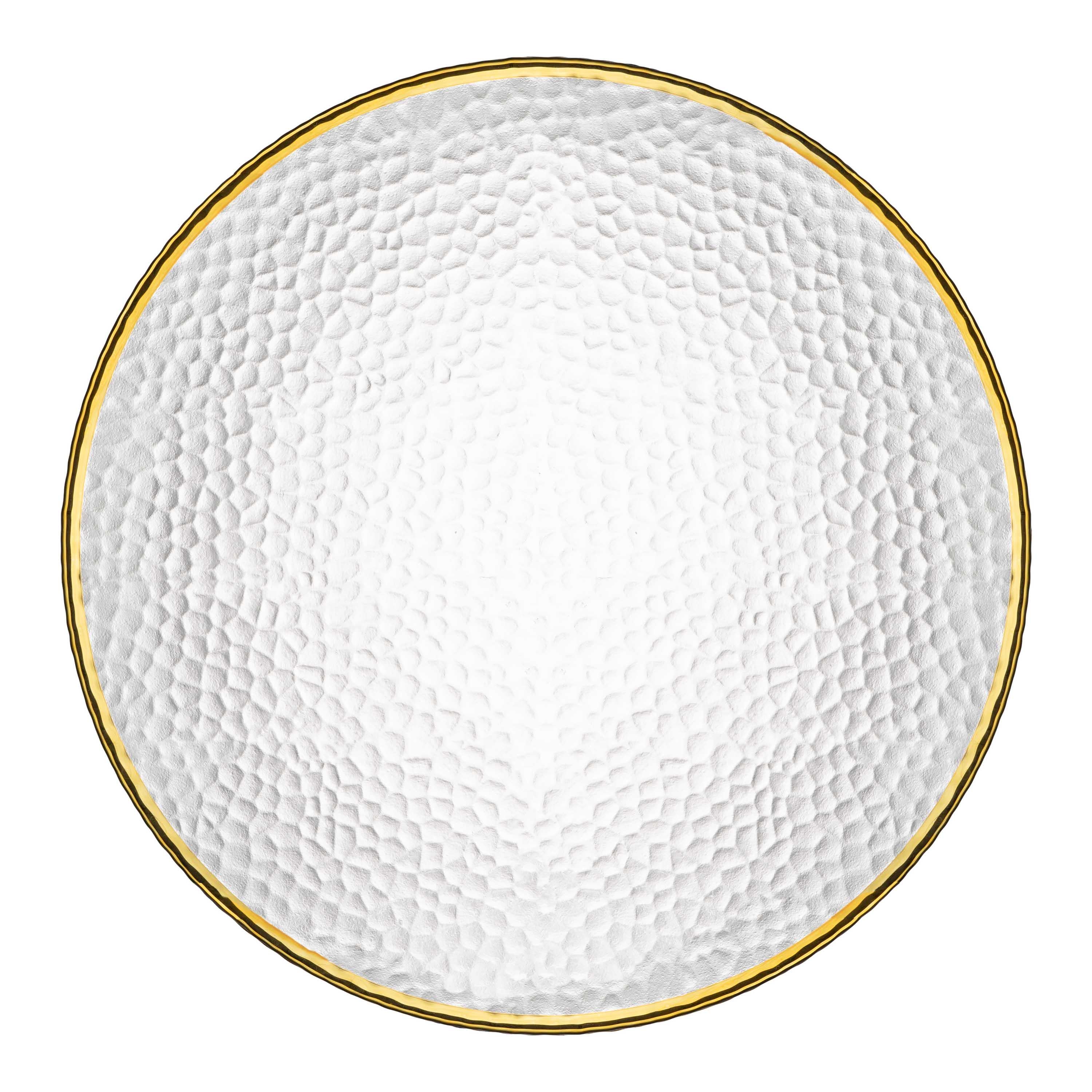 Тарелка стеклянная Ardesto Dew 27 см Прозрачный (AR5039)