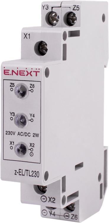 Арматура модульна сигнальна E.NEXT e.i.din.380.3f.red Червоний (p059011)