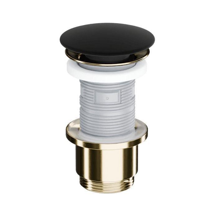 Клапан донный Excellent Design Click-Clack 1 1/4" для умывальника и биде Черный матовый (ARIN.1485.K.01.BLMGL)